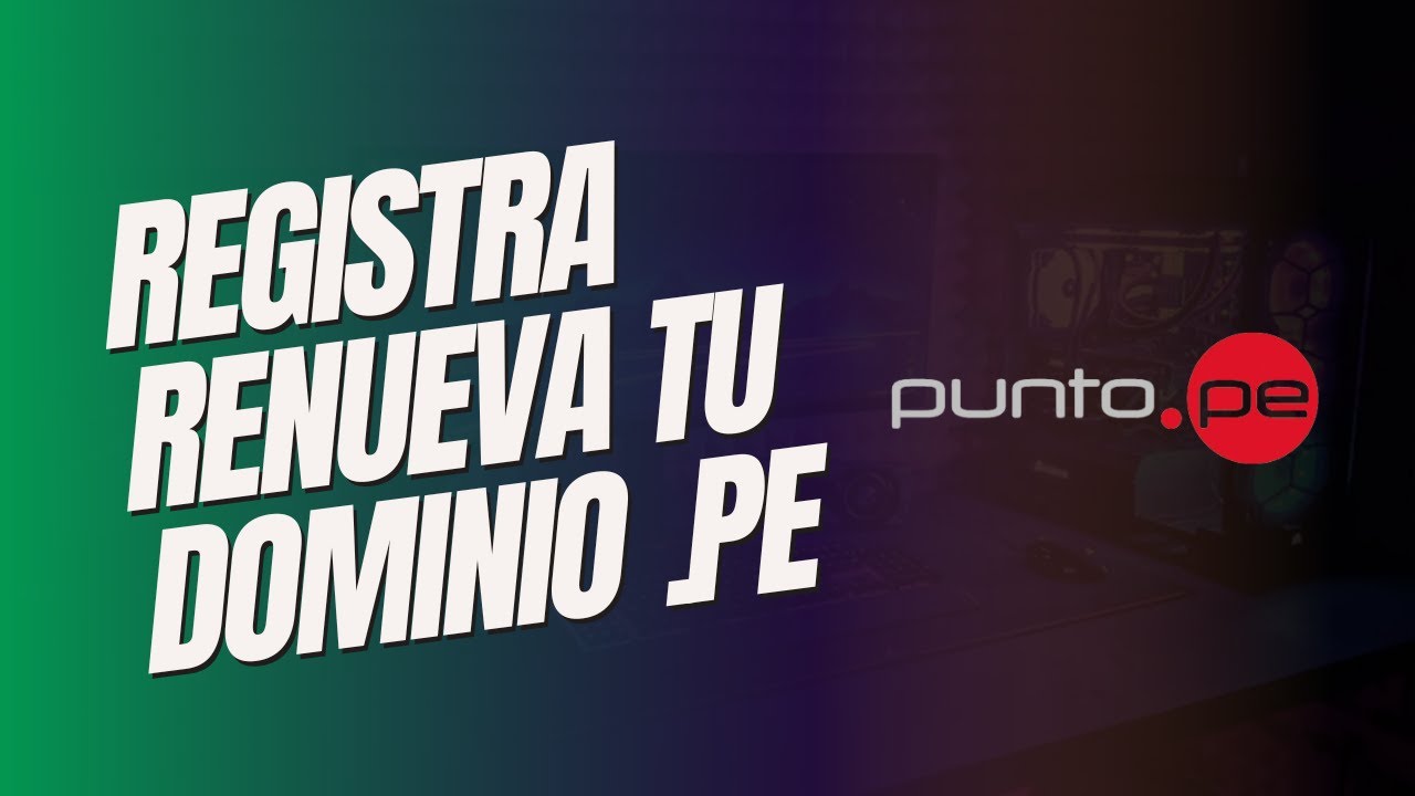 COMPRAR Y RENOVAR DOMINIO .PE CON YAPE