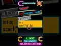 scanf() in C 🔥 Syntax, Use, Errors &amp; Return Value | C Programming Shorts