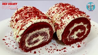 Red Velvet Swissroll Recipe | red velvet cake roll  recipe