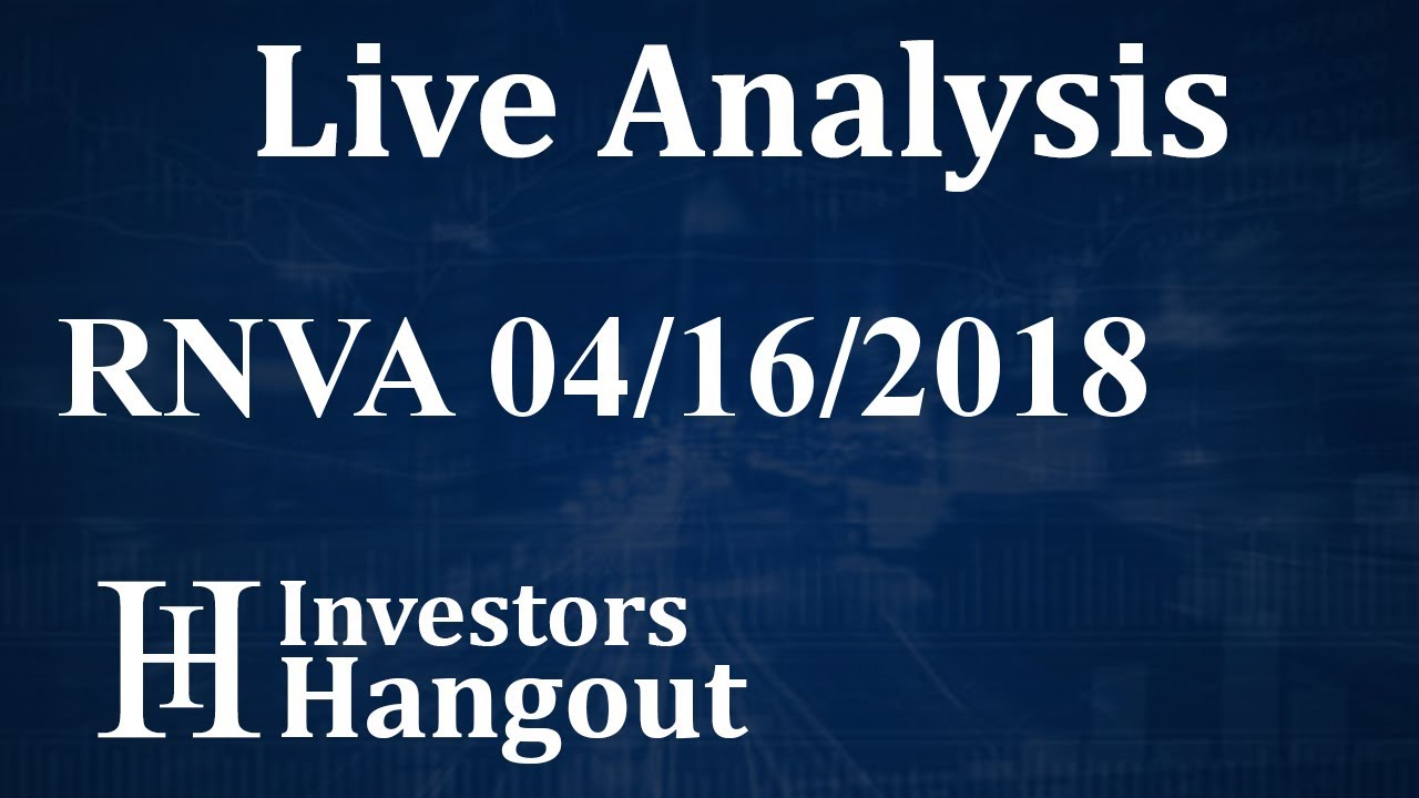 RNVA Stock Rennova Health Inc. Live Analysis 04-16-2018