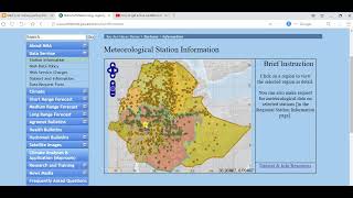 How to access weather station data online from national meteorological station by amharic screenshot 2