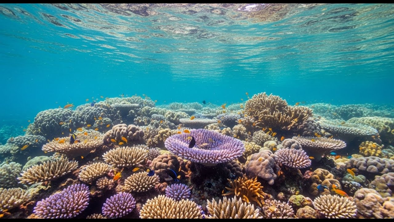 Soft Ambient Piano With Ocean Waves For Deep Sleep And Meditation Background