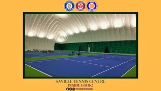 INSIDE LOOK of the new SAVILLE TENNIS CENTER BUBBLE at the University of Alberta in Edmonton.