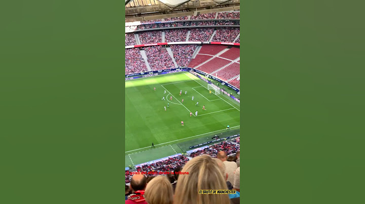 3 goles del Atleti desde la Tribuna #atleticomadrid
