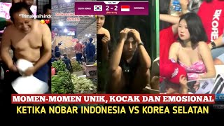 Momenmomen lucu hingga emosional para fans garuda saat indonesia kalahkan korsel di asian cup U23