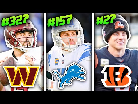 Ranking every nfl team based on their current franchise qb...