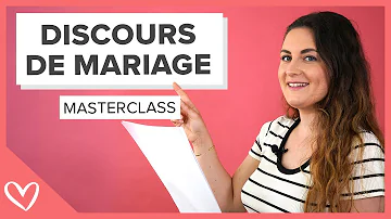 Qui doit faire un discours lors d'un mariage