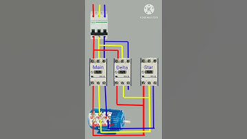 Star Delta Power  Connection | Contactor Motor Star Delta Connection #Electrician #Star Delta wiring