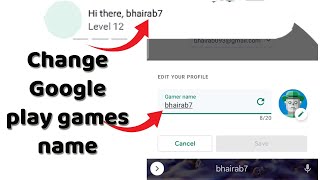 How to change google play games name(Gamer ID, Gamer name). Easy method to change.