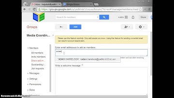 YCS - How To Add and Remove Members From Google Group