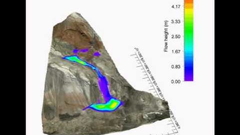 Pilot project for numerical model of landslide in Zerafshan valley
