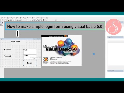 How To Create Login Form in visual basic 6.0 | Student Login Form Using Visual Basic 6 0 | VB 6.0