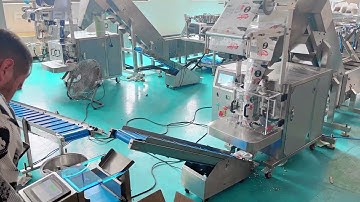 Nuts combination packaging machine with Micro scale and vibration plate #packingmachine