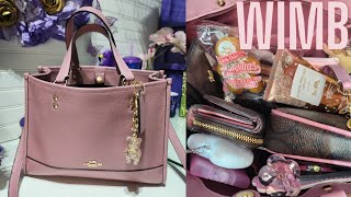 FLYBOO FAVORITES: WHAT'S IN MY BAG COACH DEMPSEY CARRYALL TRUE PINK🩷🩷🩷