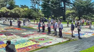 Monumental AIDS Quilt goes on display in Golden Gate Park
