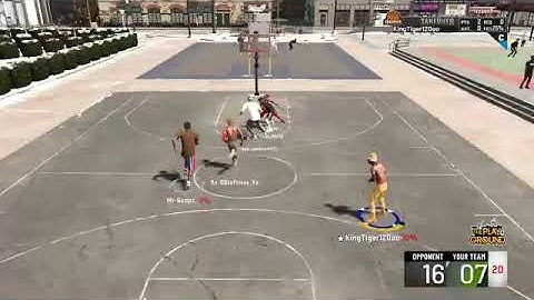 Playing 2K20 empty park