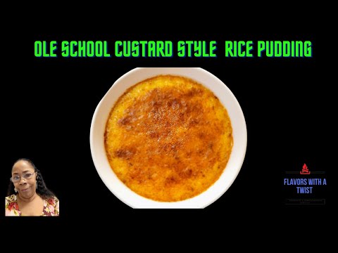 Old Fashioned Puddings With Custard
