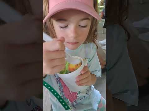 Rainbow slushy 🌈 treat 😋 yummy