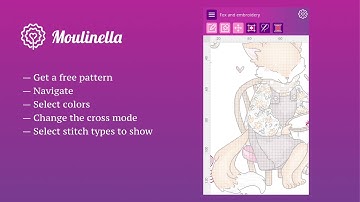 Cross Stitch App for iPhone and Android: create pattern, open XSD, track progress -  Moulinella