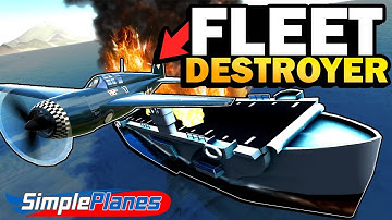 ONE WW2 Carrier Plane VS Carrier FLEET!  -  Simple Planes Gameplay