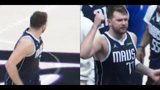 Luka with his final free throw, then as the final horn sounds, waves goodbye to former Kings GM!!