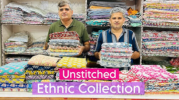 Latest Jaipuri Hand Block Print Cotton Suits with Kota Doria and Chiffon Dupattas #fabric