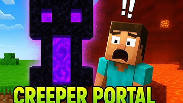 Minecraft Nether Portal BUT It’s a CREEPER! (Tutorial)