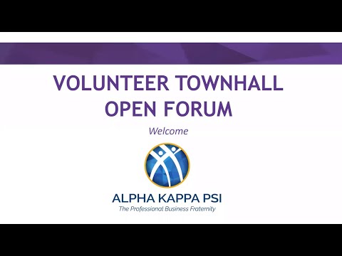 August Volunteer Town Hall Open Forum