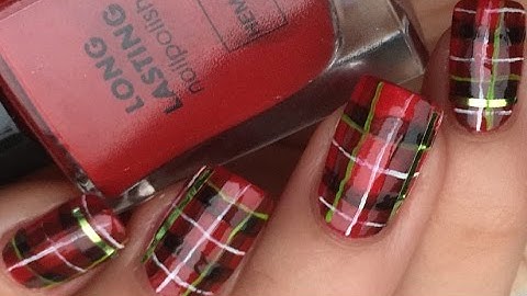 Fall Plaid Nail Art Tutorial