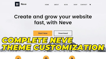 Neve Theme Customization ~ 2024 || Complete Neve Theme Customization on wordpress website