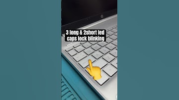 HP  3 Long 2 Short CAPS LOCK blinking