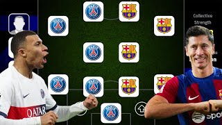 PSG X BARCELONA! 🤩🤩 BEST SPECIAL SQUAD!! EFOOTBALL 2024 MOBILE