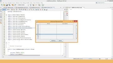 Add and Remove Row of JTable that Use AlbertTable