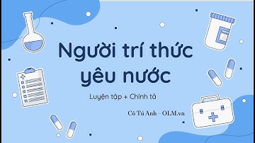 Người trí thức yêu nước (Luyện tập + Chính tả) - Tiếng Việt 3 - Cánh Diều - OLM.vn