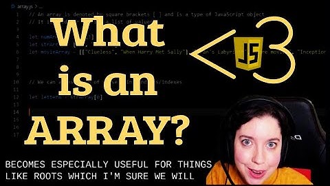 What is an Array? | JavaScript in LESS-THAN 3 Minutes | Beginner JavaScript Series