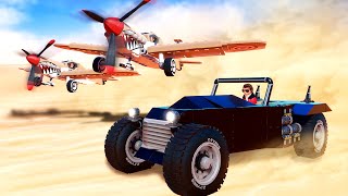 The Ultimate CAR CHASE: How Long Can a Car Survive 2 Planes? [Trailmakers]