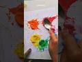 Happy Holi Watercolor Splash Art 🎨 | Easy Holi Card Idea #Shorts #holi #holihai #watercolor #splash
