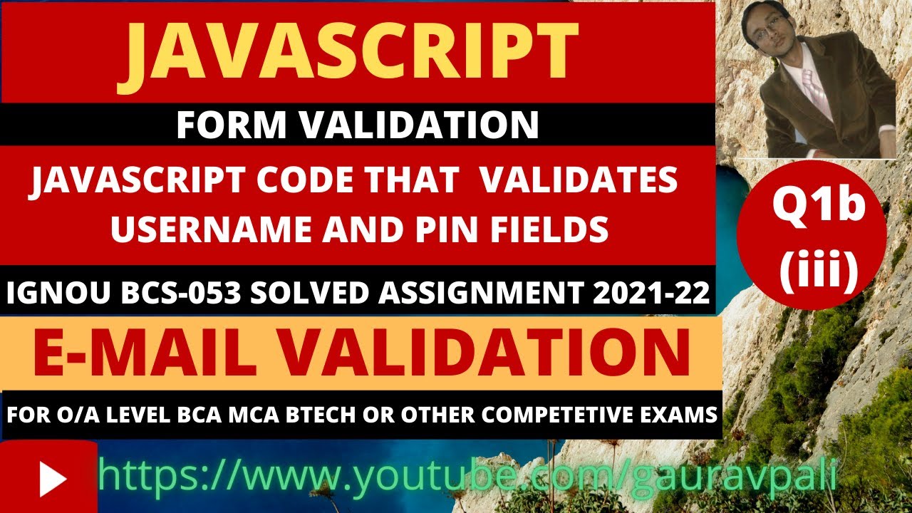 JavaScript code that validates the data entered in the username and pin ...