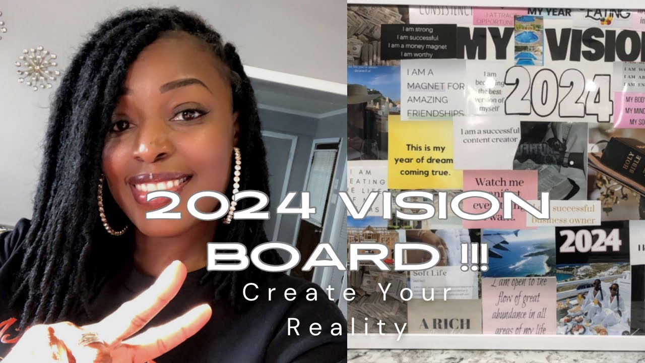 MY VISION BOARD FOR 2024 | MAKE A VISION BOARD WITH ME - YouTube