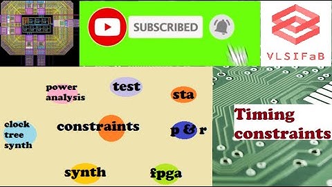 COMPLETE TIMING CONSTRAINTS | PHYSICAL DESIGN |ASIC | ELECTRONICS | VLSIFaB