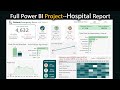 Power bi healthcare analytic dashboard  hospital  clinics report create a report in power bi