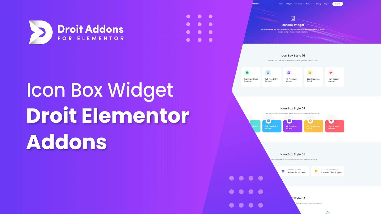 Icon Box Widget | Droit Addons for Elementor - YouTube