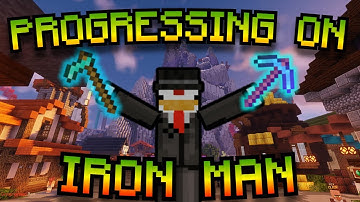 Making MASSIVE Progress On My HYPIXEL SKYBLOCK IRON MAN Profile!