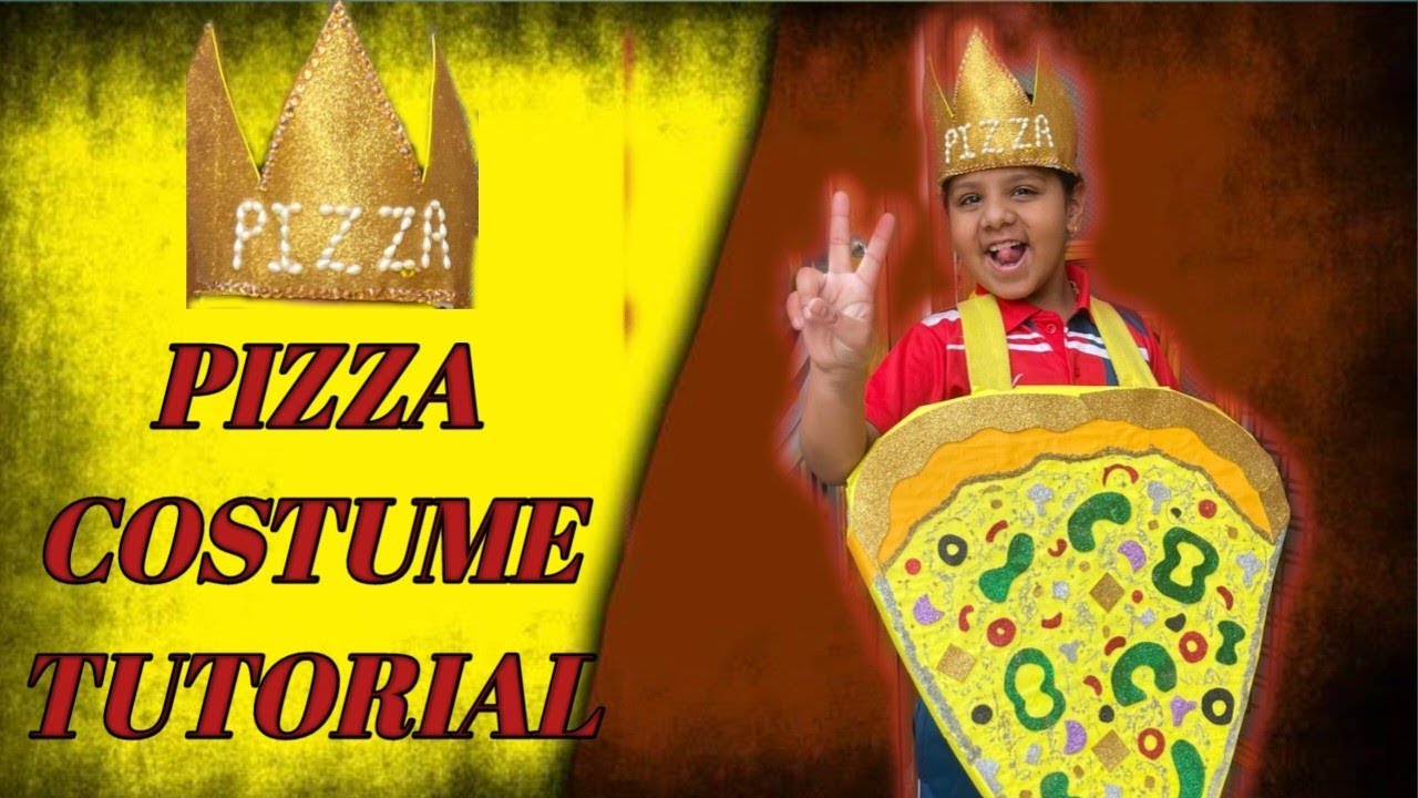 Pizza Costume making tutorial|Fancy dress competition|Mini chef party|DIY Pizza 