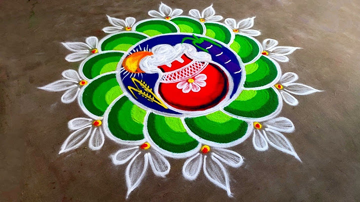 Pongal pot rangoli 🌹2025/sankranti muggulu designs🌹/ ThaiPongal Paanai kolam🌹/super Amazingrangoli