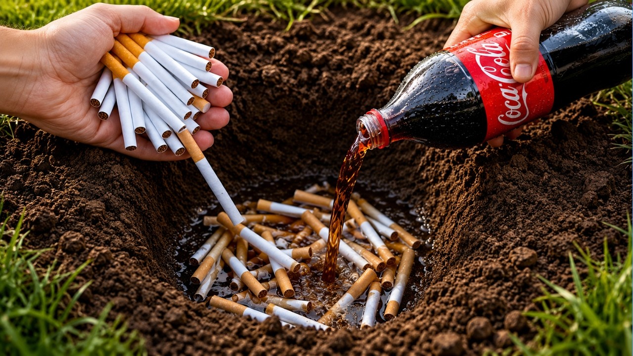 Pour Coca-Cola into a Cigarette! You Won’t Believe the Result 😱