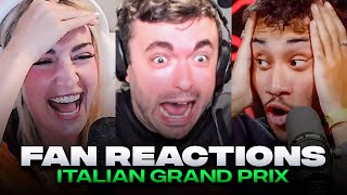 Fans Live Reactions to the 2023 Italian Grand Prix