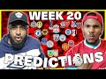 Tottenham vs Liverpool | West Brom vs Man City | Everton vs Leicester & More In Week 20 Predictions