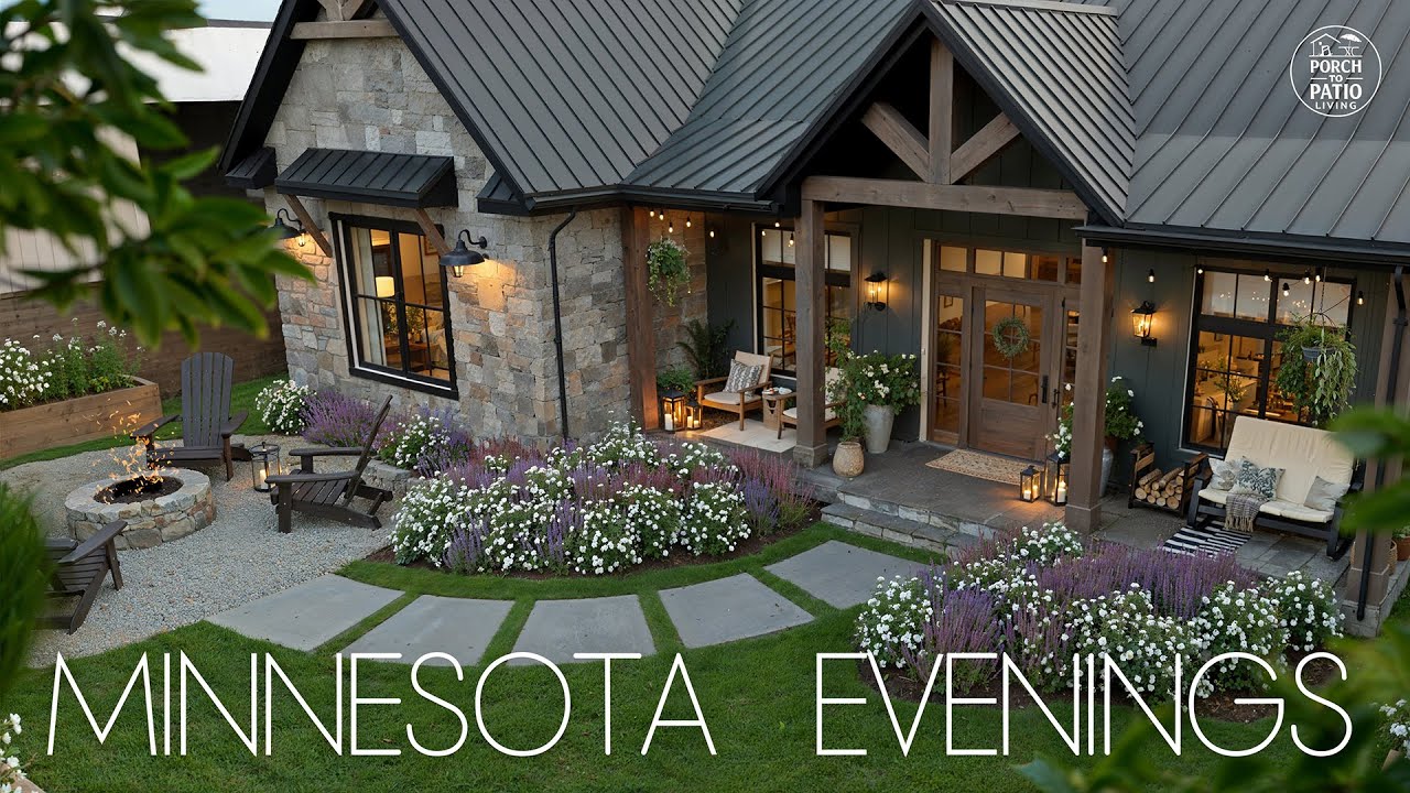 Minnesota Farmhouse Backyard Designed for Everyday Calm