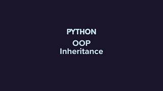 Inheritance in Python | OOP